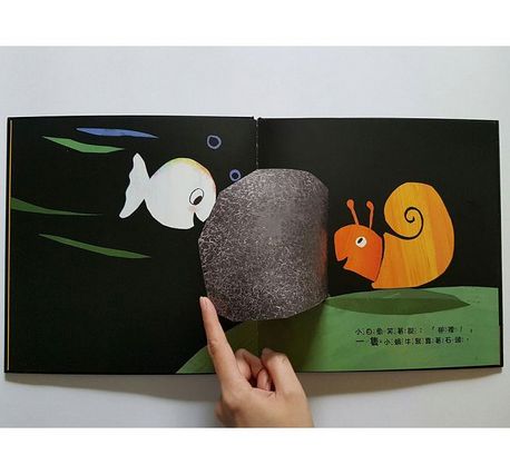 跟小白魚一起玩躲貓貓(翻一翻、找一找)